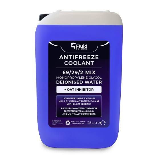 A drum of antifreeze and coolant concentrate.