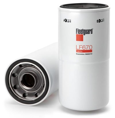 Fleetguard LF670 spin-on combination (full-flow and by-pass)